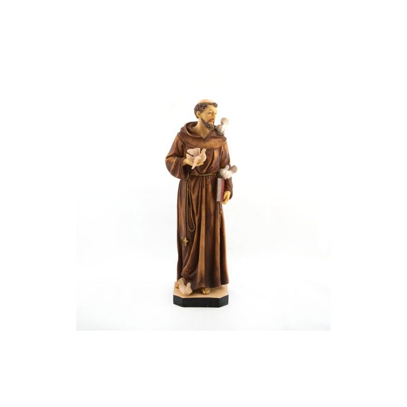 Statue de Saint François en résine. 40 cm