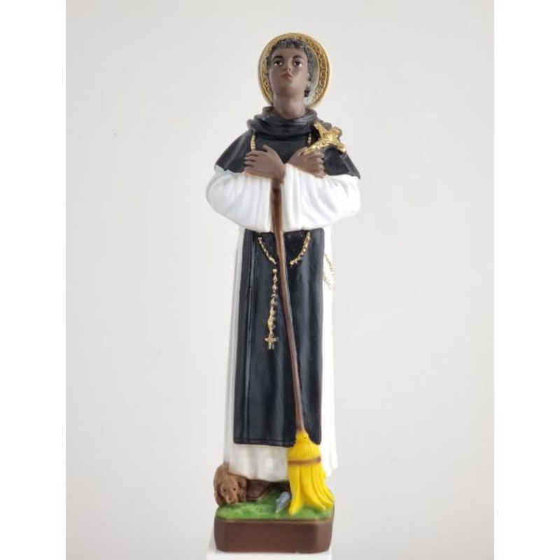 Statue St Martin de Porres 30cm résine