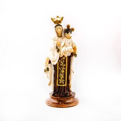 Statue de Notre Dame du Mont Carmel en résine. 15 cm