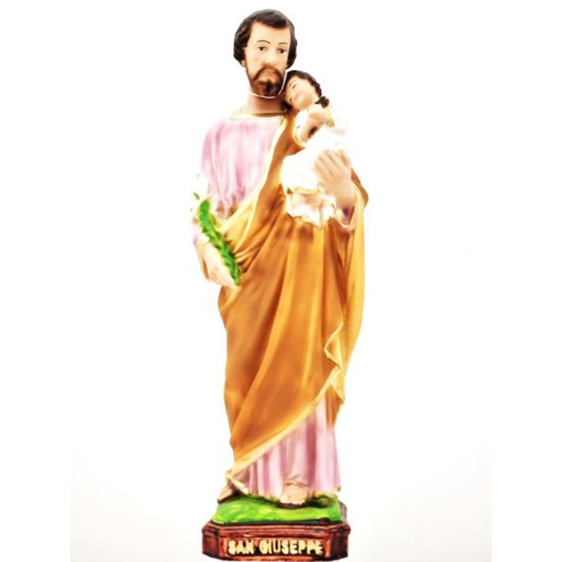 Statue de Saint Joseph en résine. 30 cm