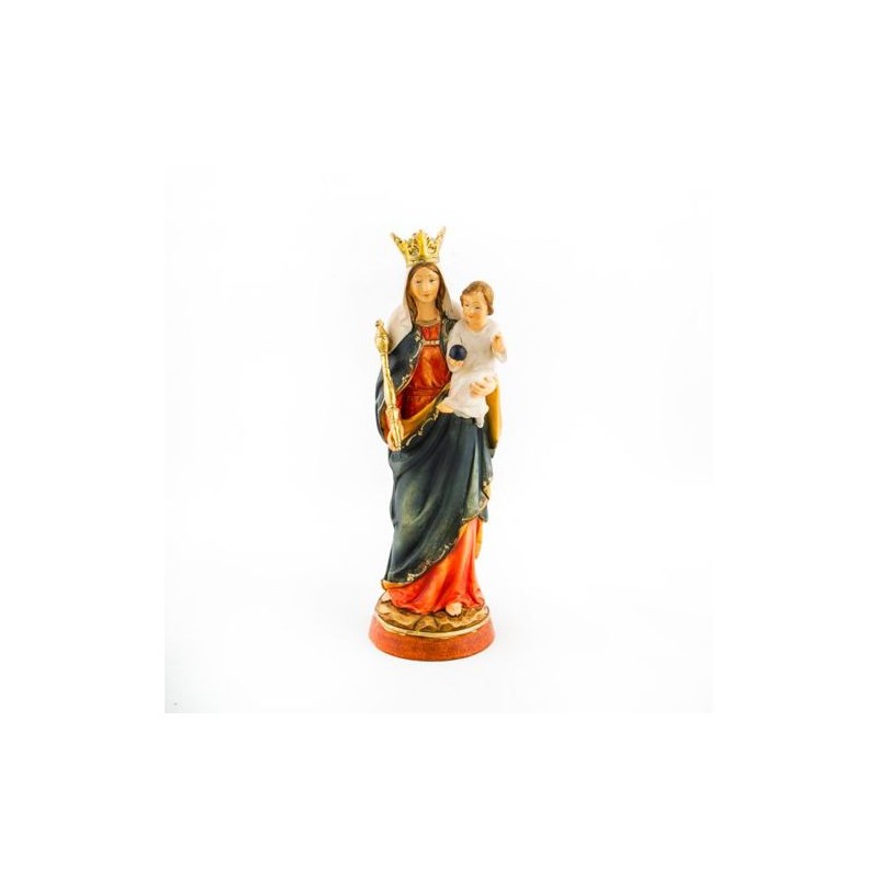 Statue de Notre Dame Auxiliatrice en résine. 20 cm