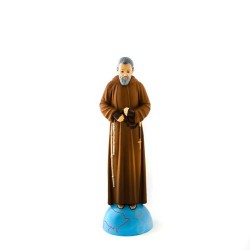 Beeld van Padre Pio van hars. 40 cm