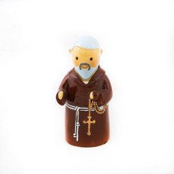 Statue de Padre Pio en résine. 9 cm