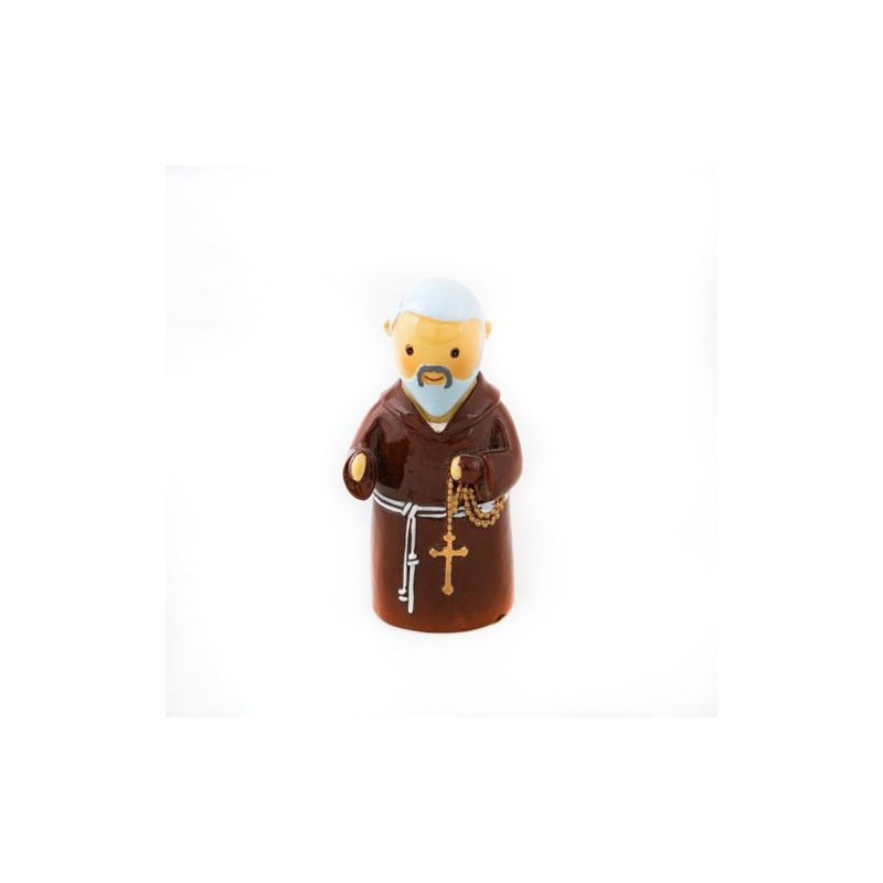 Statue de Padre Pio en résine. 9 cm