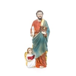 Statue de Saint Matthieu en résine. 20 cm