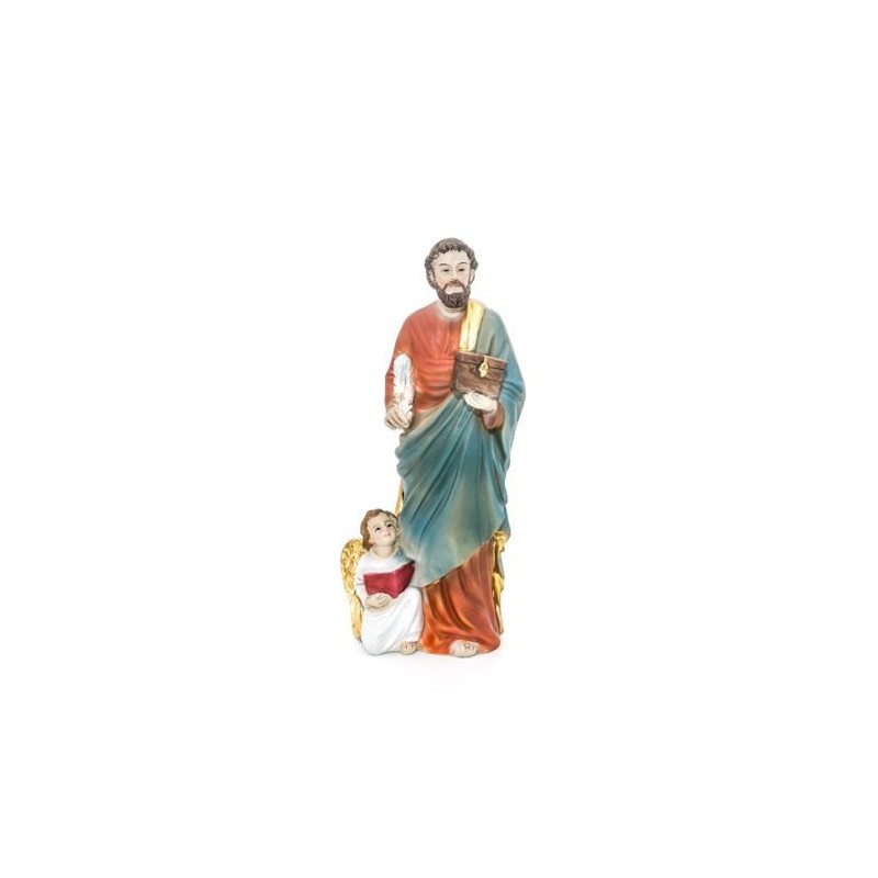 Statue de Saint Matthieu en résine. 20 cm