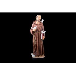 Statue de Saint François en résine. 30 cm