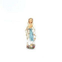 Statue de Notre Dame de Lourdes en résine. 6 cm