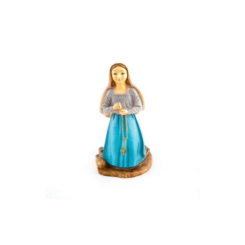 Statue de Sainte Bernadette en résine. 15 cm