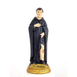 Statue St Peregrin 15cm résine