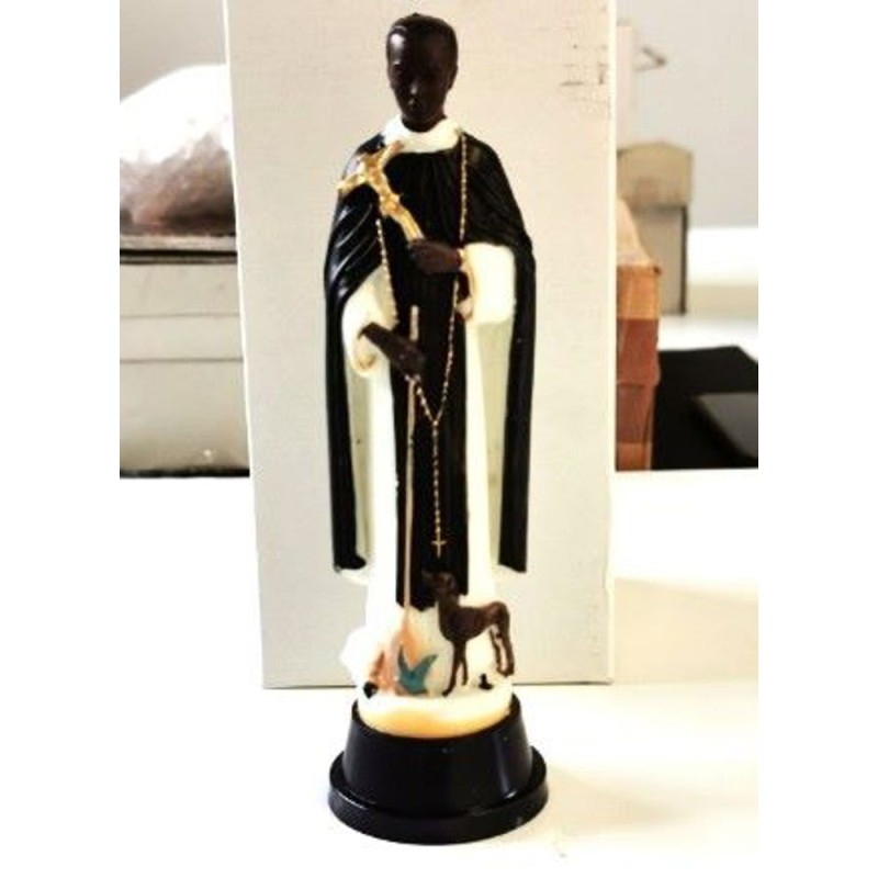 Statue St. Martin de Porres 18cm résine