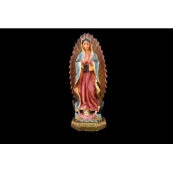 Statue de Notre Dame de Guadalupe en résine. 23 cm