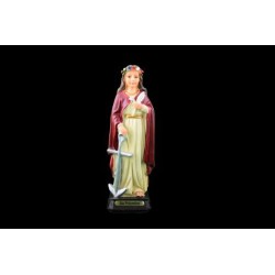 Statue de Sainte Philomène en résine. 15 cm