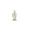 Statue Miraculeuse blanche 20cm avec médaille métal