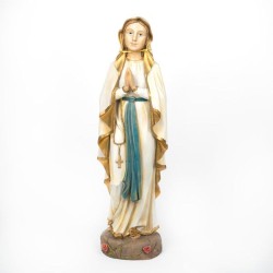 Statue de Notre Dame de Lourdes en résine. 80 cm