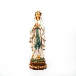 Statue de Notre Dame de Lourdes en résine. 64 cm