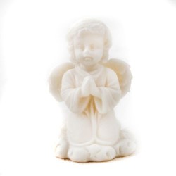 Angel Boy in witte marmer. 5,5 cm