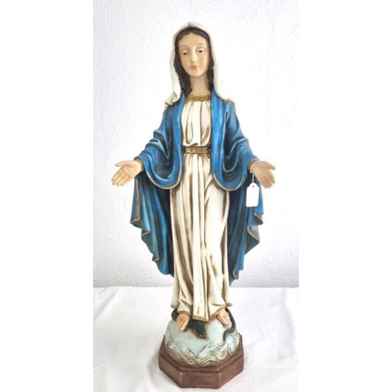 Statue de la Vierge Miraculeuse en résine. 70 cm