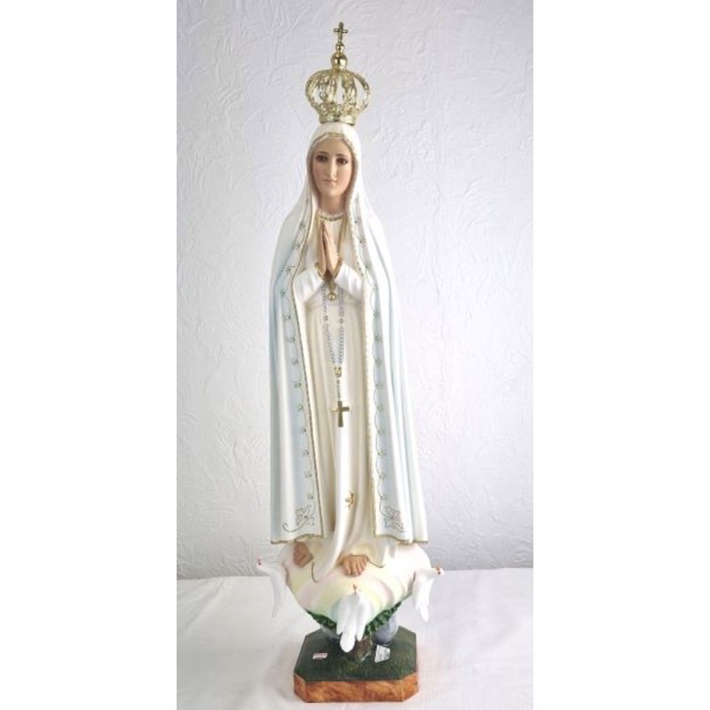 Statue de Notre Dame de Fatima. 85 cm