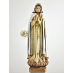 Statue de Notre Dame de Fatima en résine. 35 cm
