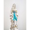 Statue van Onze-Lieve-Vrouw van Lourdes in zilver. 20 cm