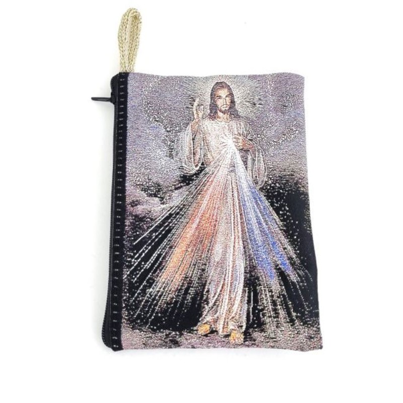 Pochette tissus Christ Misericordieux