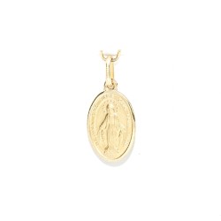 Médaille de la Miraculeuse en or 14 carats. 17 mm. 1.85 gr