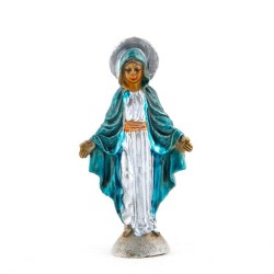 Statue de la Vierge Miraculeuse en plomb. 7.5 cm