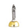 Statue de Sainte Thérèse en métal argenté avec base. 4 cm