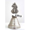 Metalen klokken 7.5cm met een beeld van Christus barmhartig