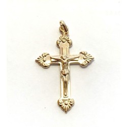 Pendentif croix 40x25mm Pl. Or