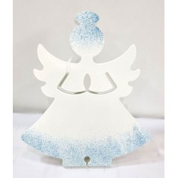 Veilleuse de nuit avec ange bleu. 15 cm