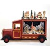 Deco kerst scene truck met LED 45x33x12cm