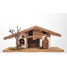 Etable creche en bois MDF 38x15x13 cm