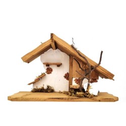 Etable pour crèche de Noel MDF Natur 30x18x11 cm