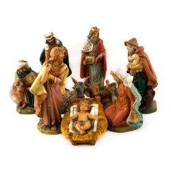 NATIVITE 20CM 8PCS LUX RES COL