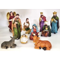 Set 11 sujets crèche de Noel 12cm