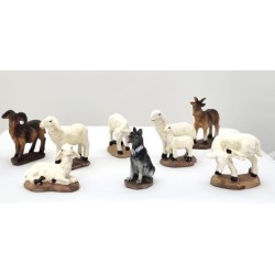 Set 8 dieren 4.3cm voor crèche