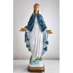 Statue de la Vierge Miraculeuse en PVC. 80 cm