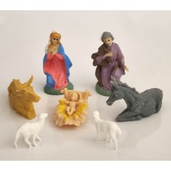 Mini sujet de crèche pvc en sachet