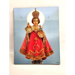 Cadre bois 20x25cm effet céramique  Enfant Jésus de Prague