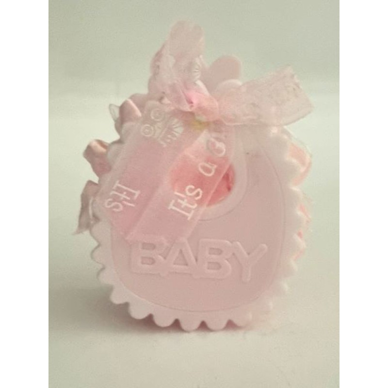 Boite rose pour bébé en PVC