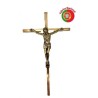 Crucifix métal doré 20cm